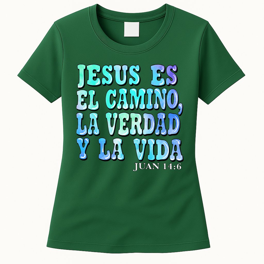 Jesus Es El Camino Premium Womens T-Shirt