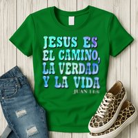 Jesus Es El Camino Premium Womens T-Shirt