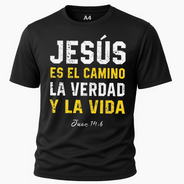 Jesus Es El Camino En Espanol Christian Spanish Preachers Premium Cooling Performance Crew T-Shirt