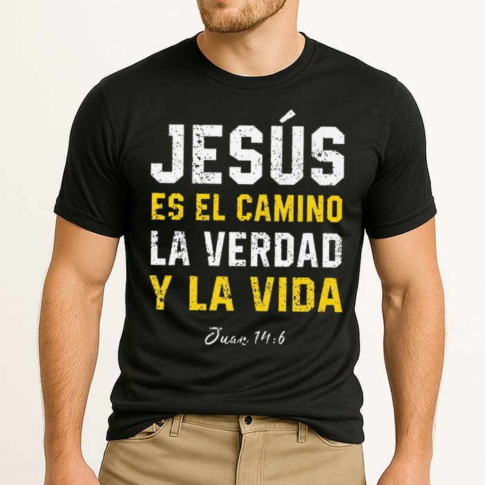 Jesus Es El Camino En Espanol Christian Spanish Preachers Premium Cooling Performance Crew T-Shirt