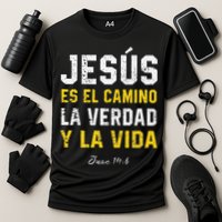 Jesus Es El Camino En Espanol Christian Spanish Preachers Premium Cooling Performance Crew T-Shirt