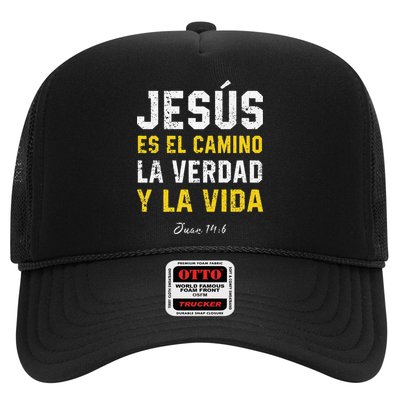 Jesus Es El Camino En Espanol Christian Spanish Preachers Premium Trucker Hat