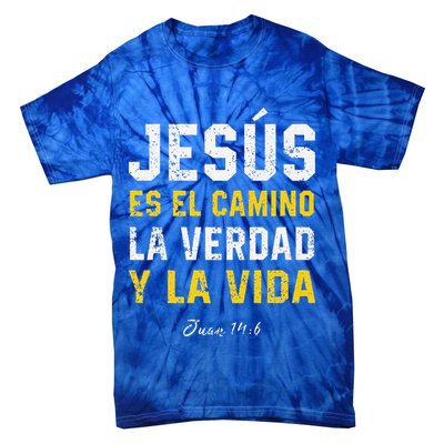 Jesus Es El Camino En Espanol Christian Spanish Preachers Premium Tie-Dye T-Shirt