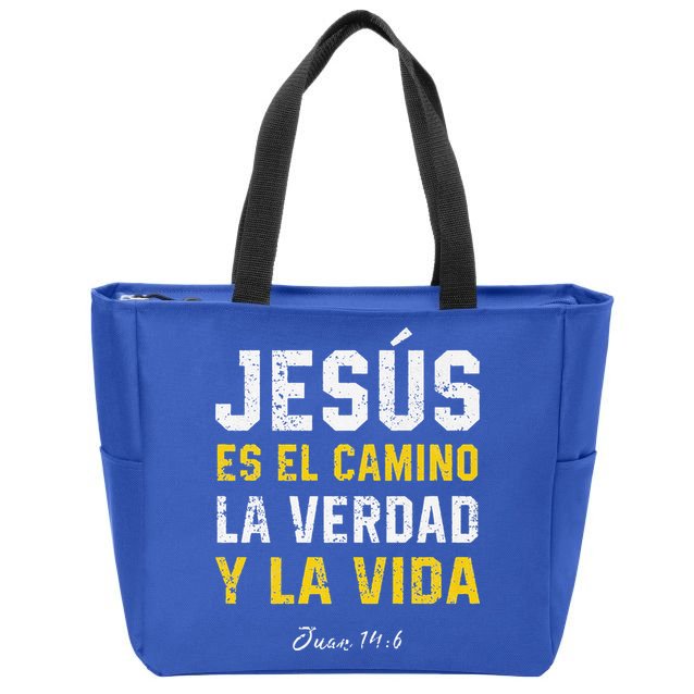 Jesus Es El Camino En Espanol Christian Spanish Preachers Premium Zip Tote Bag