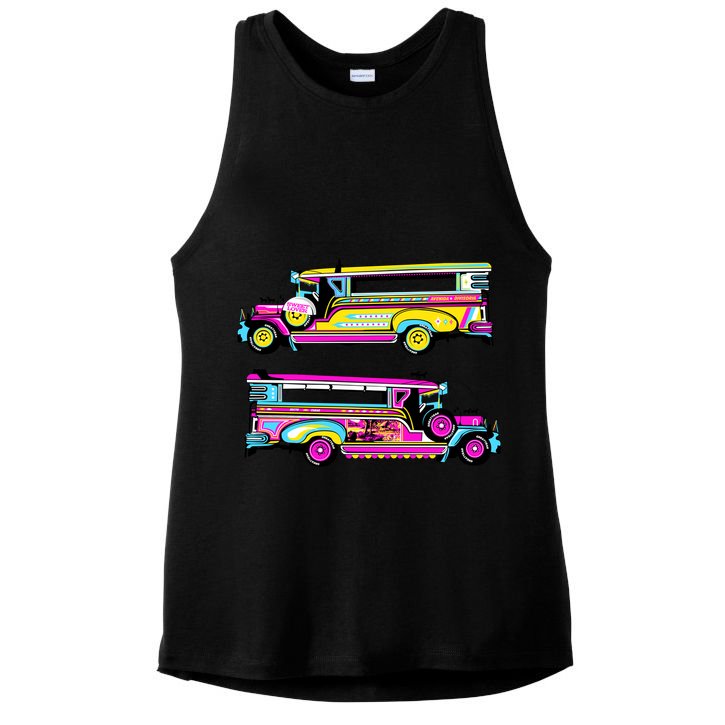 Jeepney Ladies PosiCharge Tri-Blend Wicking Tank
