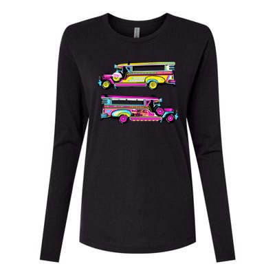 Jeepney Womens Cotton Relaxed Long Sleeve T-Shirt