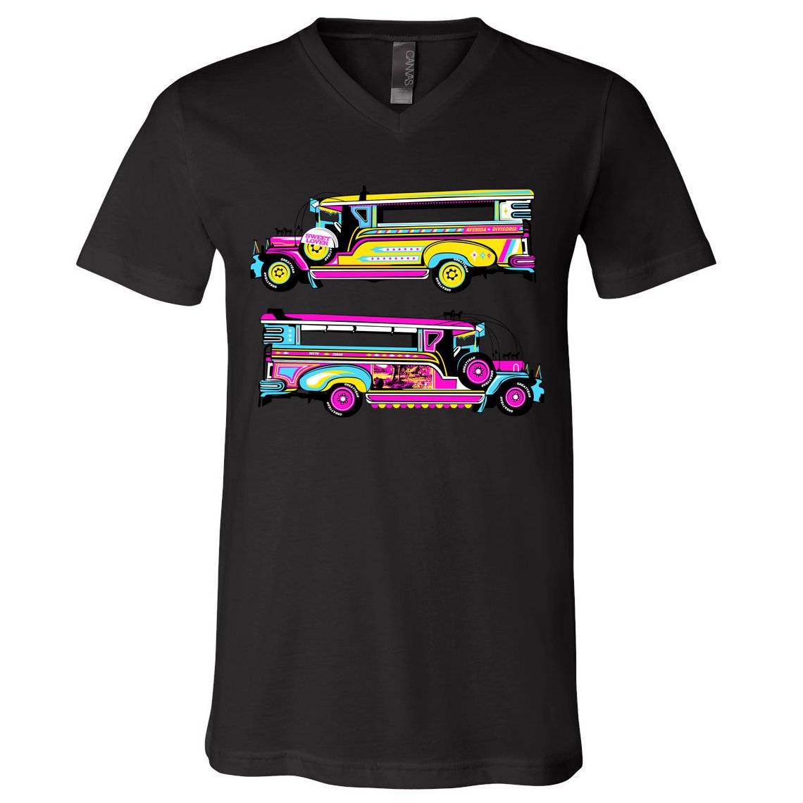 Jeepney V-Neck T-Shirt
