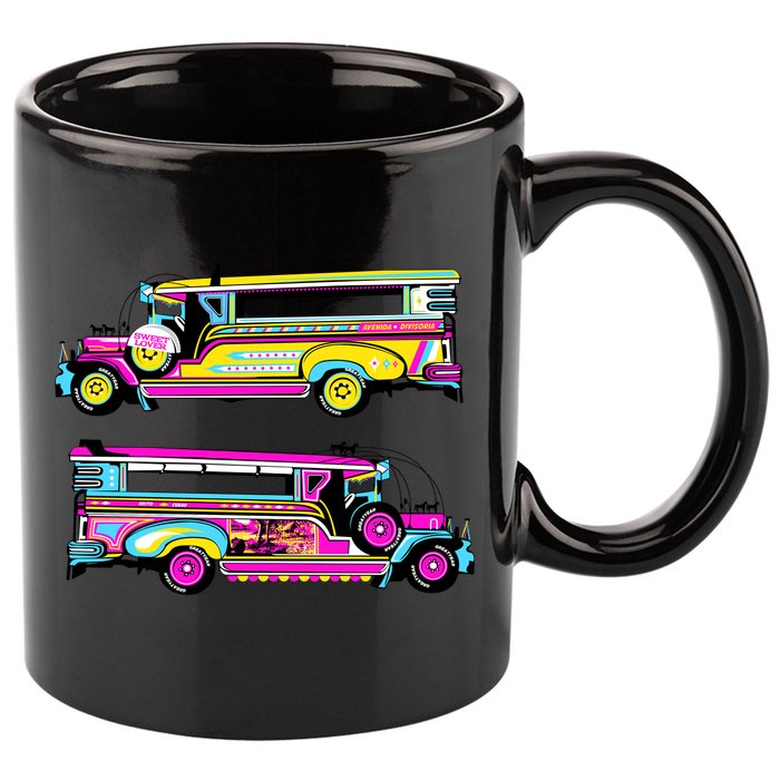 Jeepney 11oz C Handle Ceramic Mug