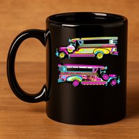 Jeepney 11oz C Handle Ceramic Mug