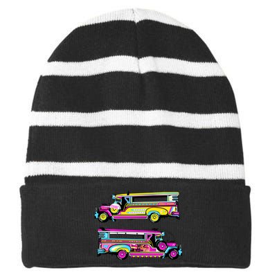 Jeepney Striped Beanie with Solid Band