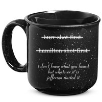 Jefferson Started It Hamilton Burr 15oz Campfire Ceramic Mug