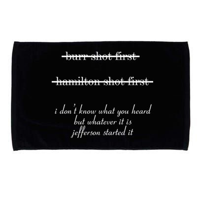Jefferson Started It Hamilton Burr Microfiber Hand Towel