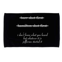 Jefferson Started It Hamilton Burr Microfiber Hand Towel