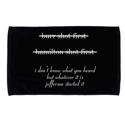 Jefferson Started It Hamilton Burr Microfiber Hand Towel