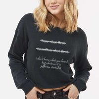 Jefferson Started It Hamilton Burr Cropped Pullover Crew