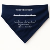 Jefferson Started It Hamilton Burr USA-Made Doggie Bandana