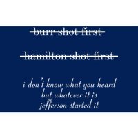 Jefferson Started It Hamilton Burr Bumper Sticker