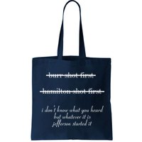 Jefferson Started It Hamilton Burr Bag