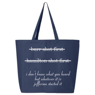 Jefferson Started It Hamilton Burr 25L Jumbo Tote