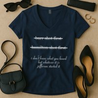 Jefferson Started It Hamilton Burr Women's V-Neck T-Shirt
