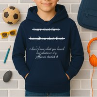 Jefferson Started It Hamilton Burr Kids Hoodie