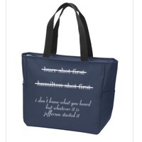 Jefferson Started It Hamilton Burr Zip Tote Bag
