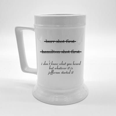 Jefferson Started It Hamilton Burr Beer Stein