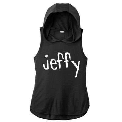 Jeffy Ladies PosiCharge Tri-Blend Wicking Draft Hoodie Tank