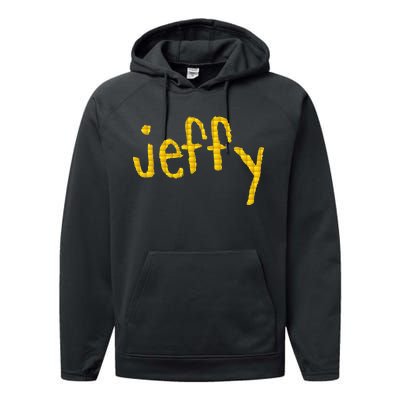 Jeffy Gold Logo Performance Fleece Hoodie