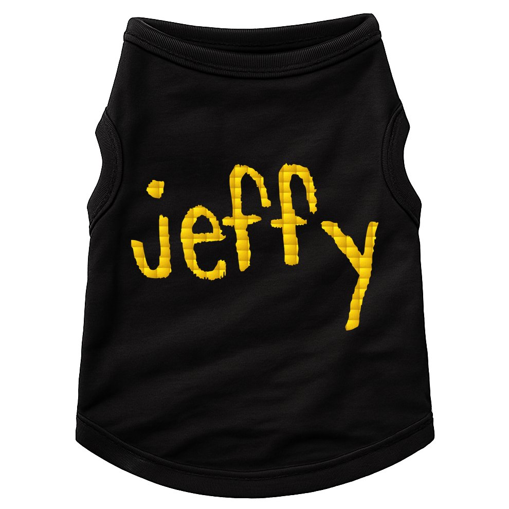 Jeffy Gold Logo Doggie Tank