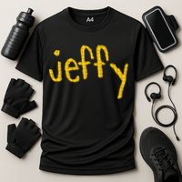 Jeffy Gold Logo Cooling Performance Crew T-Shirt