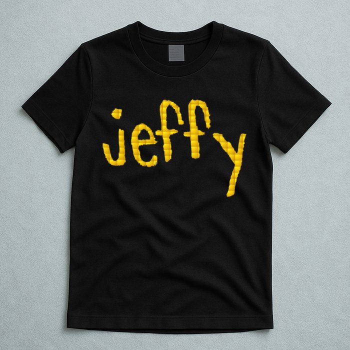 Jeffy Gold Logo T-Shirt