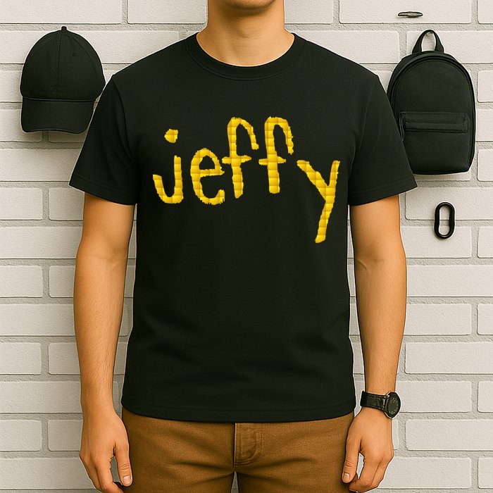 Jeffy Gold Logo T-Shirt