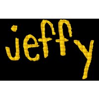 Jeffy Gold Logo Bumper Sticker