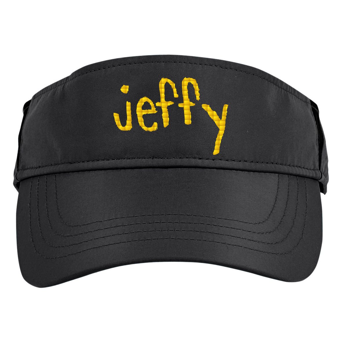 Jeffy Gold Logo Adult Drive Performance Visor
