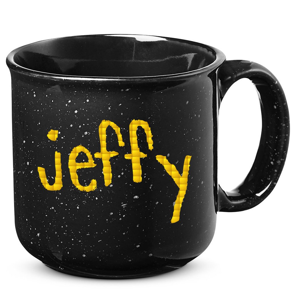 Jeffy Gold Logo 15oz Campfire Ceramic Mug