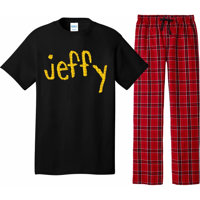 Jeffy Gold Logo Pajama Set