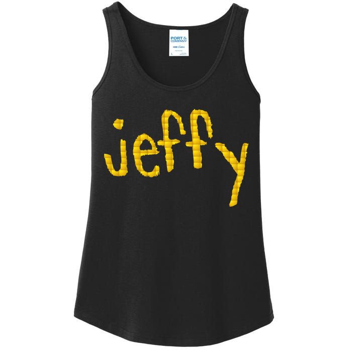 Jeffy Gold Logo Ladies Essential Tank