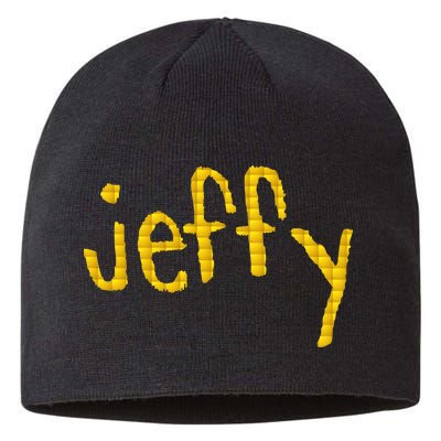 Jeffy Gold Logo Sustainable Beanie