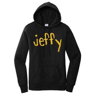 Jeffy Gold Logo Women's Pullover Hoodie