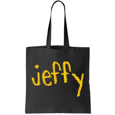 Jeffy Gold Logo Tote Bag