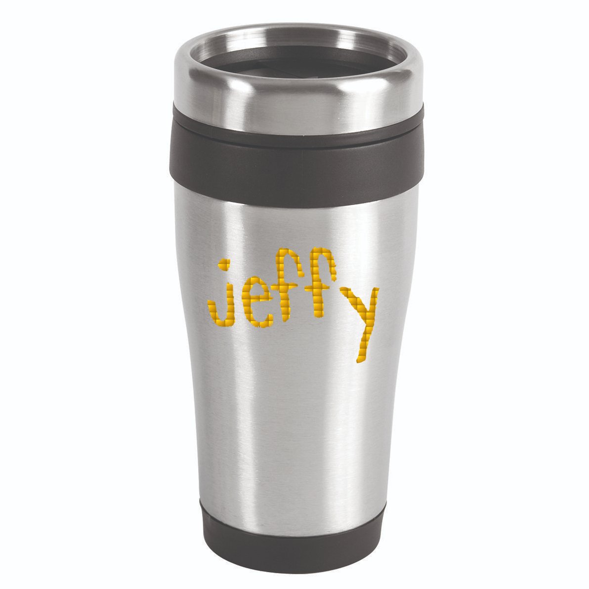 Jeffy Gold Logo 16oz Travel Tumbler