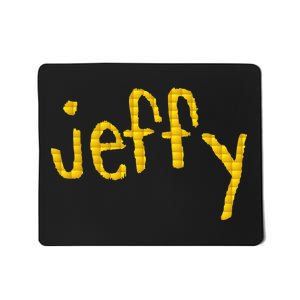 Jeffy Gold Logo Mousepad