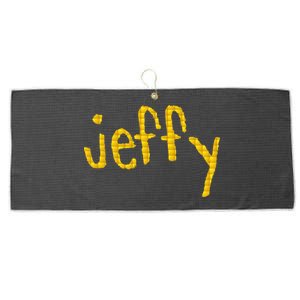 Jeffy Gold Logo Large Microfiber Waffle Golf Towel