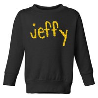 Jeffy Gold Logo Toddler Sweatshirt