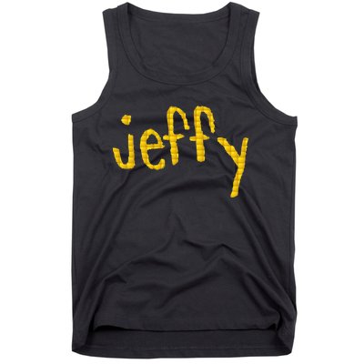 Jeffy Gold Logo Tank Top