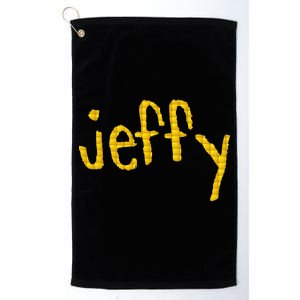 Jeffy Gold Logo Platinum Collection Golf Towel