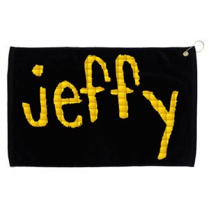 Jeffy Gold Logo Grommeted Golf Towel