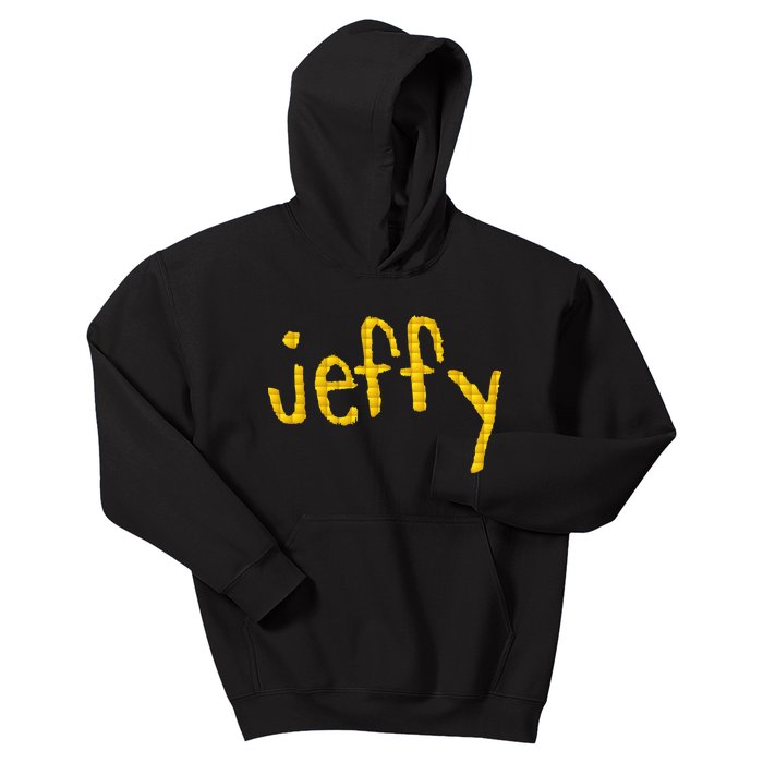 Jeffy Gold Logo Kids Hoodie