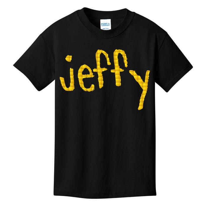 Jeffy Gold Logo Kids T-Shirt